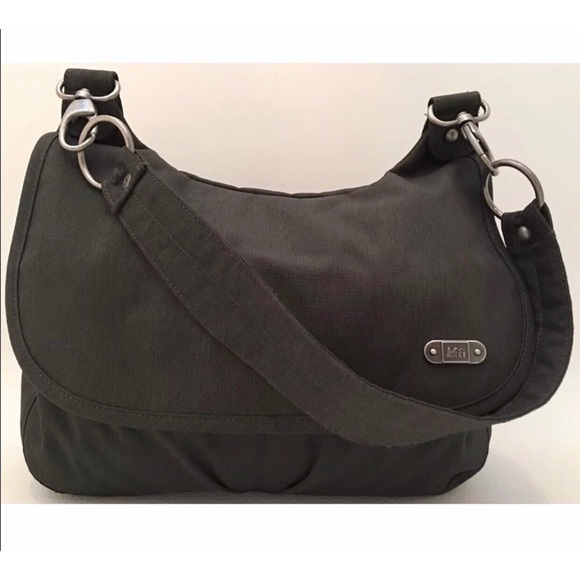 REI Handbags - REI gray shoulder bag organizer nylon purse